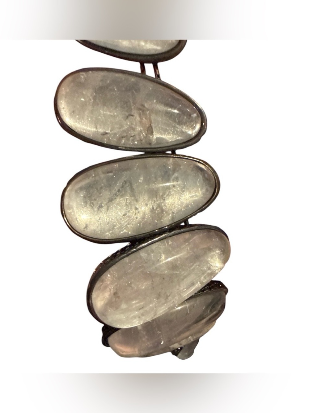 🆕 Lia Sophia Kiam Family Rock Crystal Hematite Necklace Adjustable16-19" - Picture 2 of 6